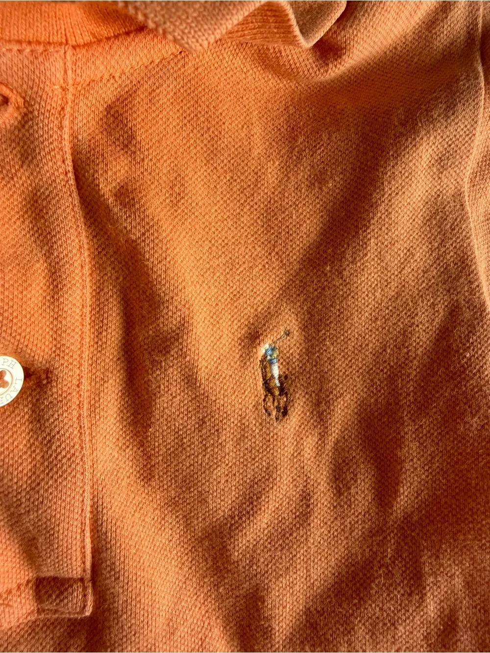 Kids Rare Orange Polo Dress with Pleated Skirt